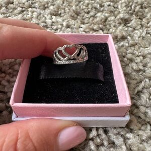 Pandora Sterling Silver Princess Ring.